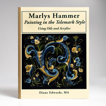 Marlys Hammer Painting in the Telemark Style by Diane Edwards